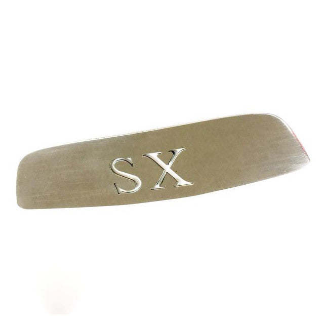 Lambretta Series 3 SX Rear Frame Badge Insert SX Laser Cut Stainless Steel