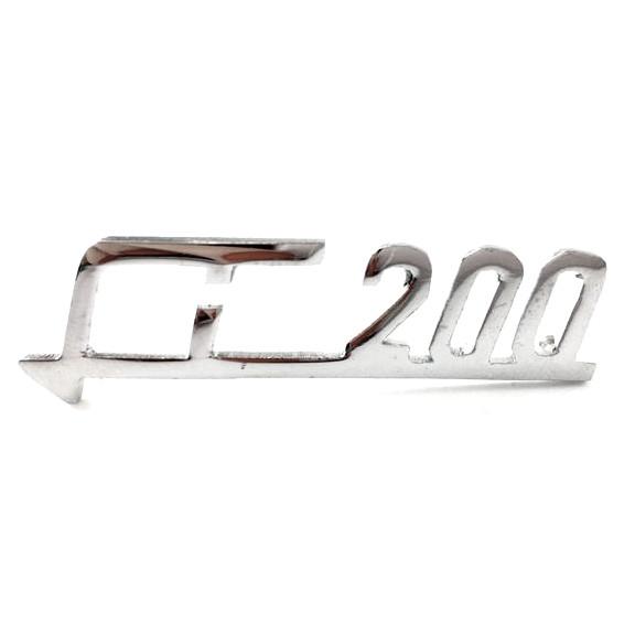 Lambretta Li 200 Leg Shield Badge - Chrome