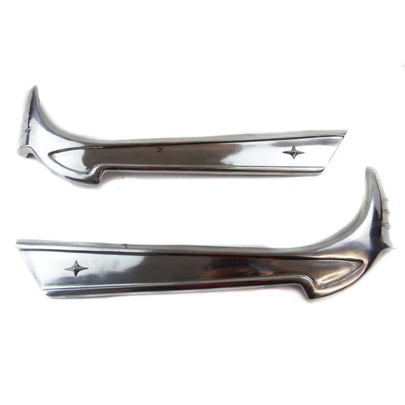 Lambretta Series 2 Li TV Side Panel Embellishers - Polished Alloy