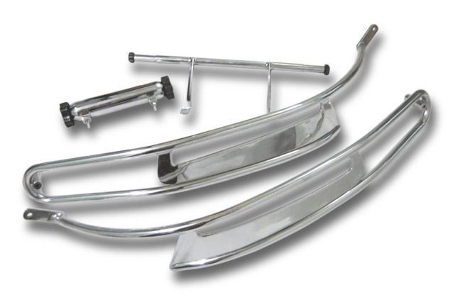 Vespa Rally Super Sprint Florida Bar Side Protectors - Polished Stainless Steel