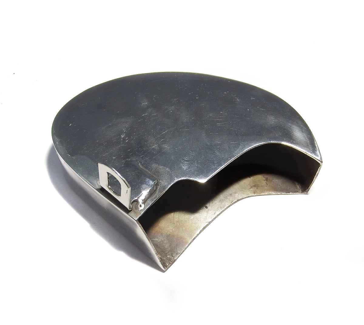 Vespa VL1 Gear Selector Box Cover - Polished Stainless Steel