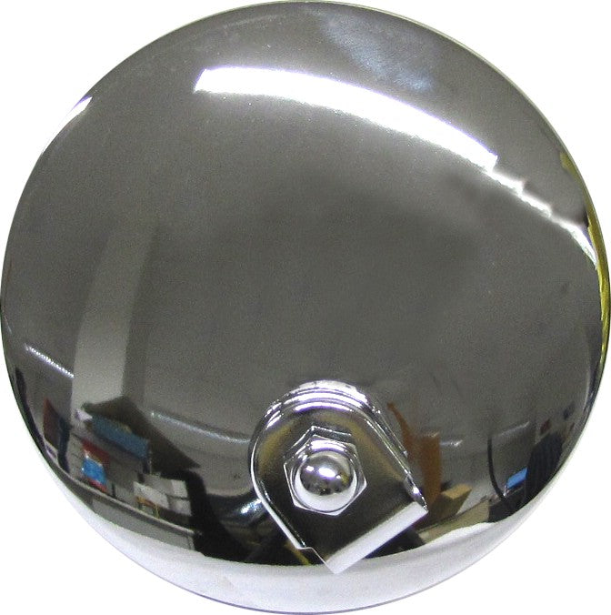 Lambretta Vespa Scooter Universal Chrome Round Black Edge Mirror Head