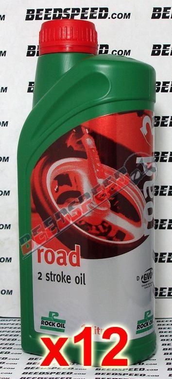 Rock Oil 2Stroke Road Premix or Injection 1 Litre Box/12 Pack