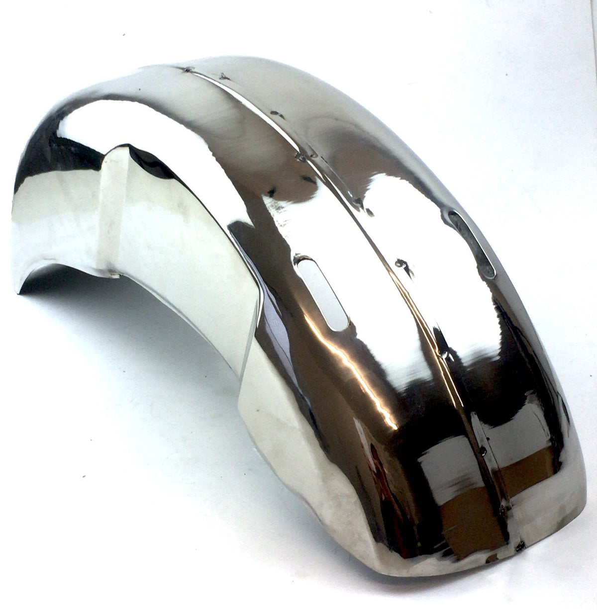 Lambretta Series 2 Li TV Rear Mudguard - Polished Stainless Steel
