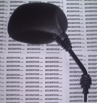 Mirror - Universal - Black Standard - Singular - 8mm Fitting