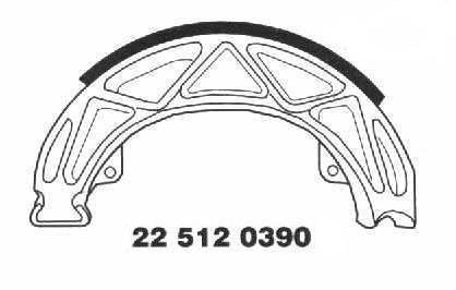 Brake Shoes 22 512 0390