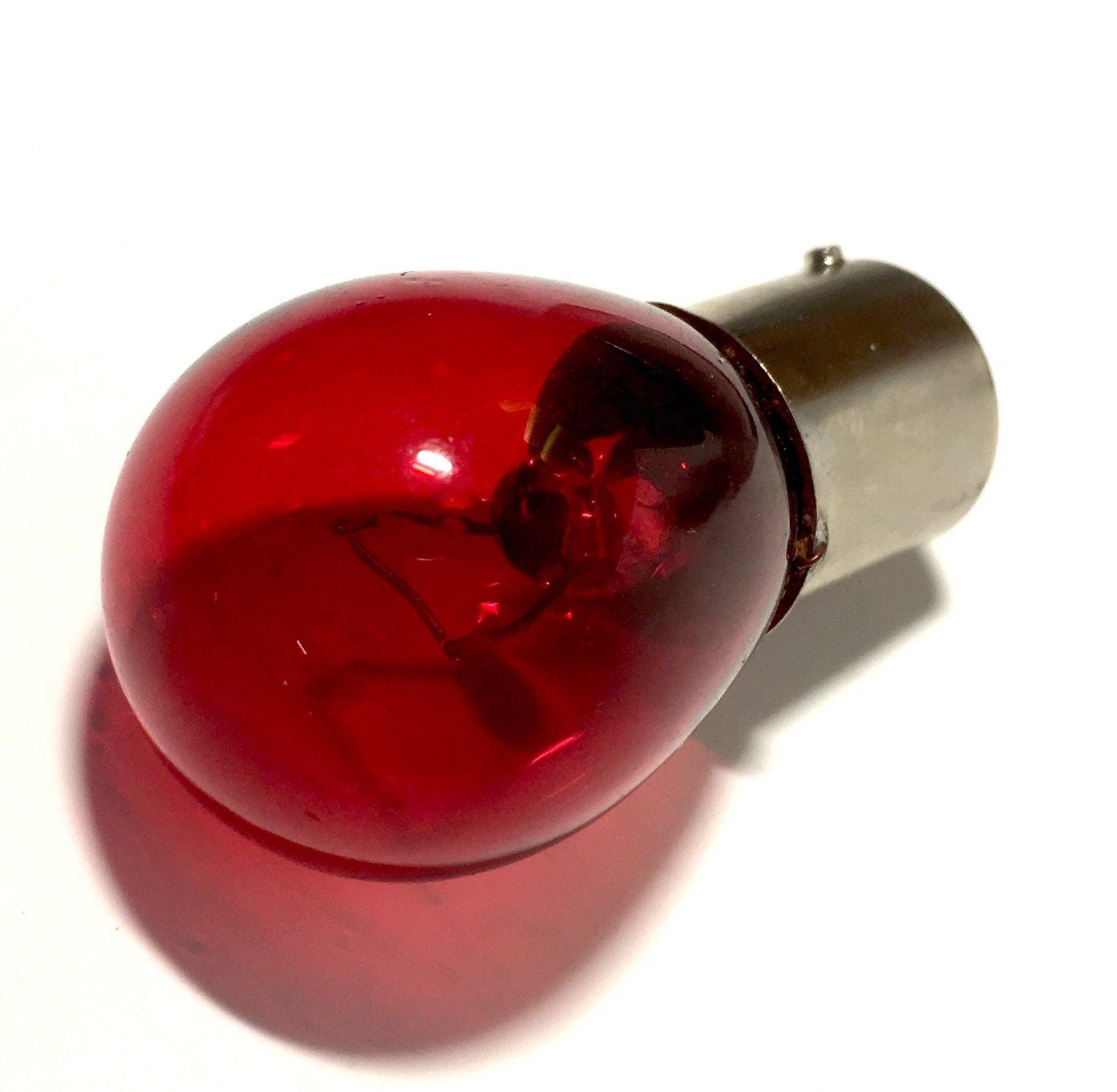 Bulb Rear Light SCC 25mm Lens Offset Pins 12V 21W Red