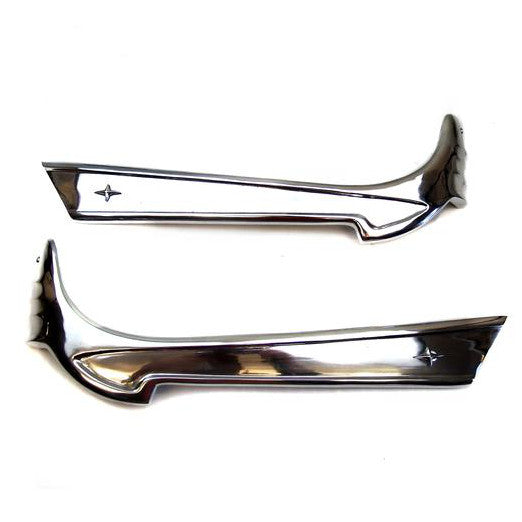Lambretta Series 1 2 Li TV Falbo 1 Star Side Panel Embellishers - Polished Alloy