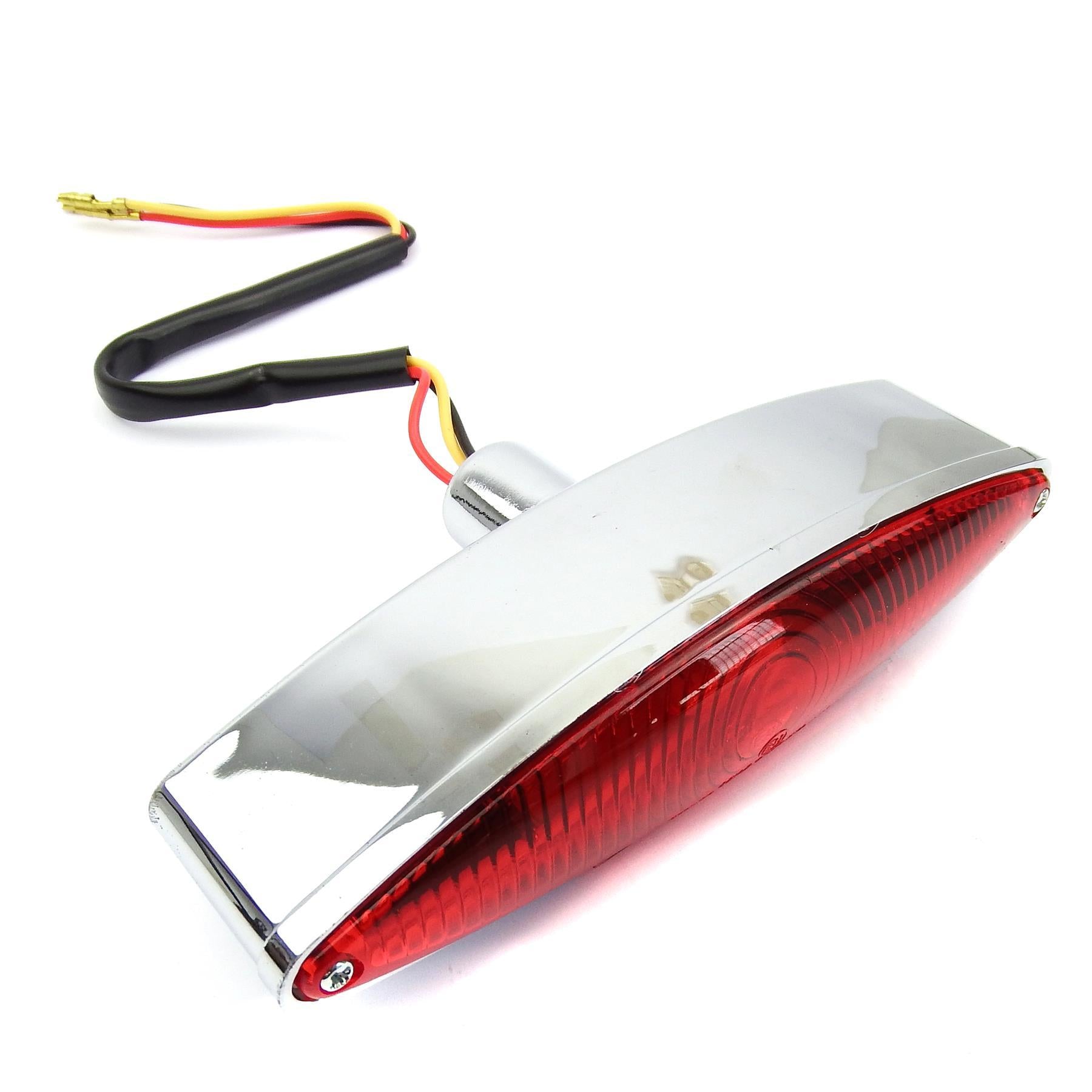 Motorbike Scooter Universal Rear/Brake Light Single Elliptical Wide