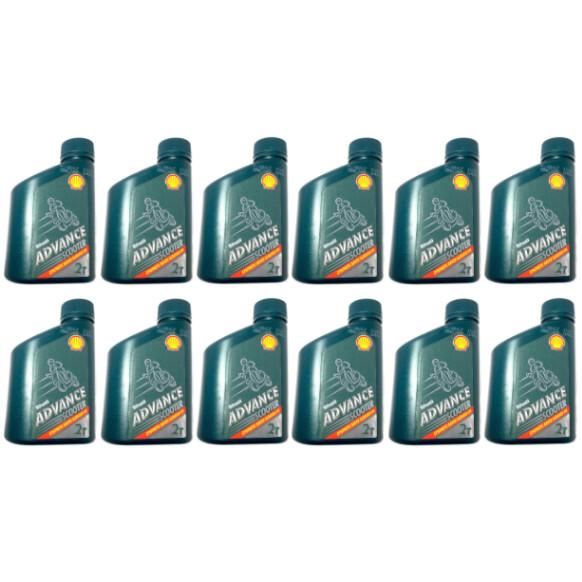 Oil - Shell - Advance Scooter 2 Stroke - Semi Synth 500mlx12 Box