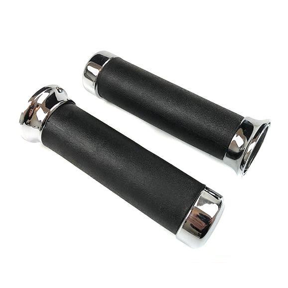 Vespa PX 2001 MY Handlebar Twist Grips Chrome & Foam