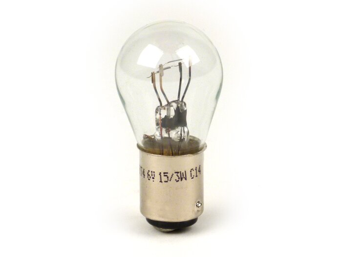 Lambretta J S2-3, Lui 1960-61 6V 15/3W Tail Light Bulb BAY15d