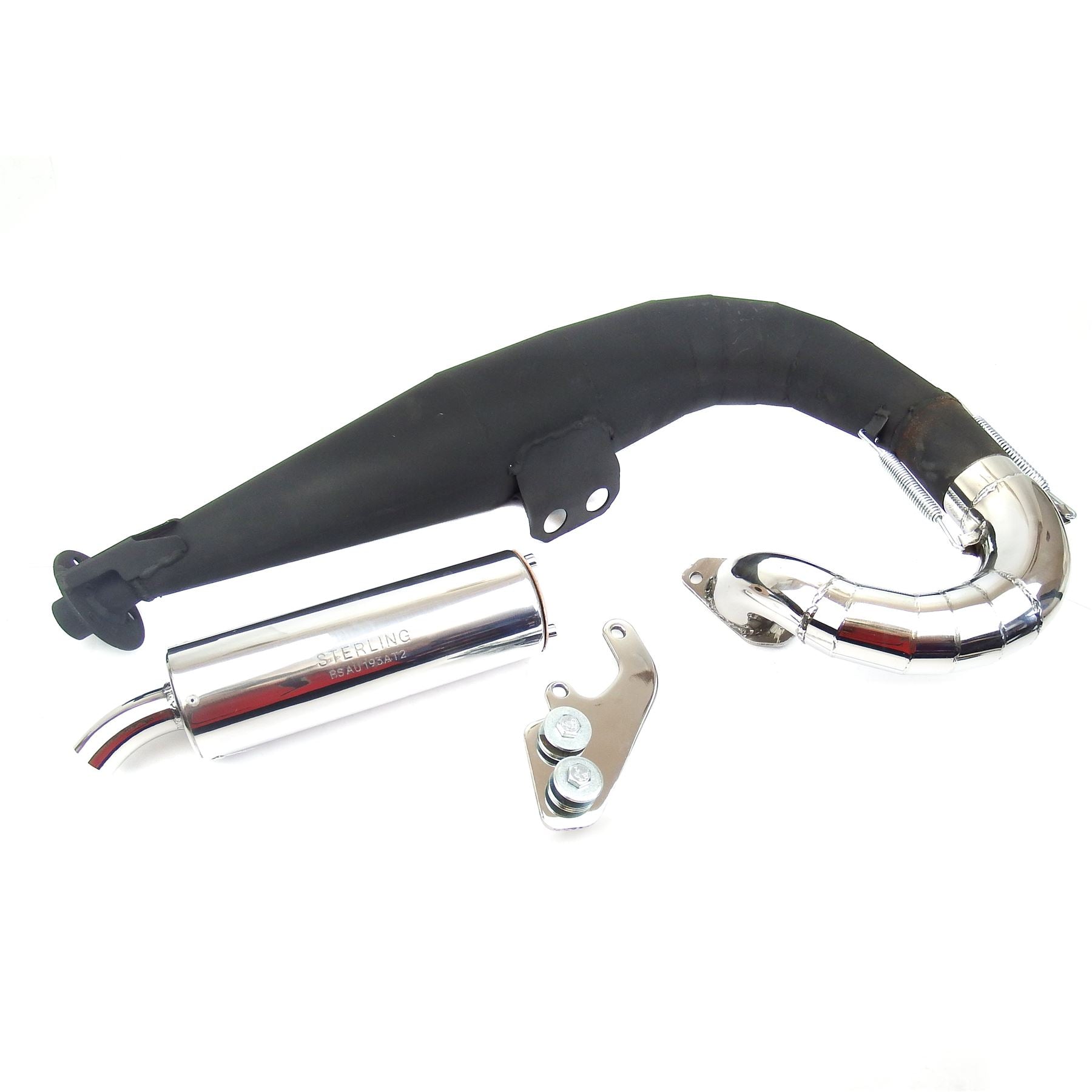 Lambretta Series 3 Li GP SX TV Sterling Expansion Performance Exhaust - Black