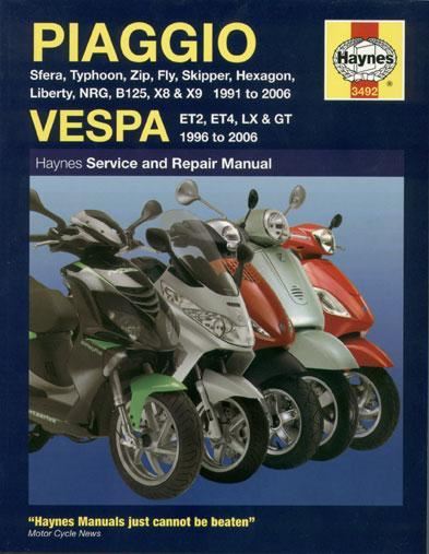 Manual - Haynes Piaggio / Vespa Automatic Scooters 1991 to 2006