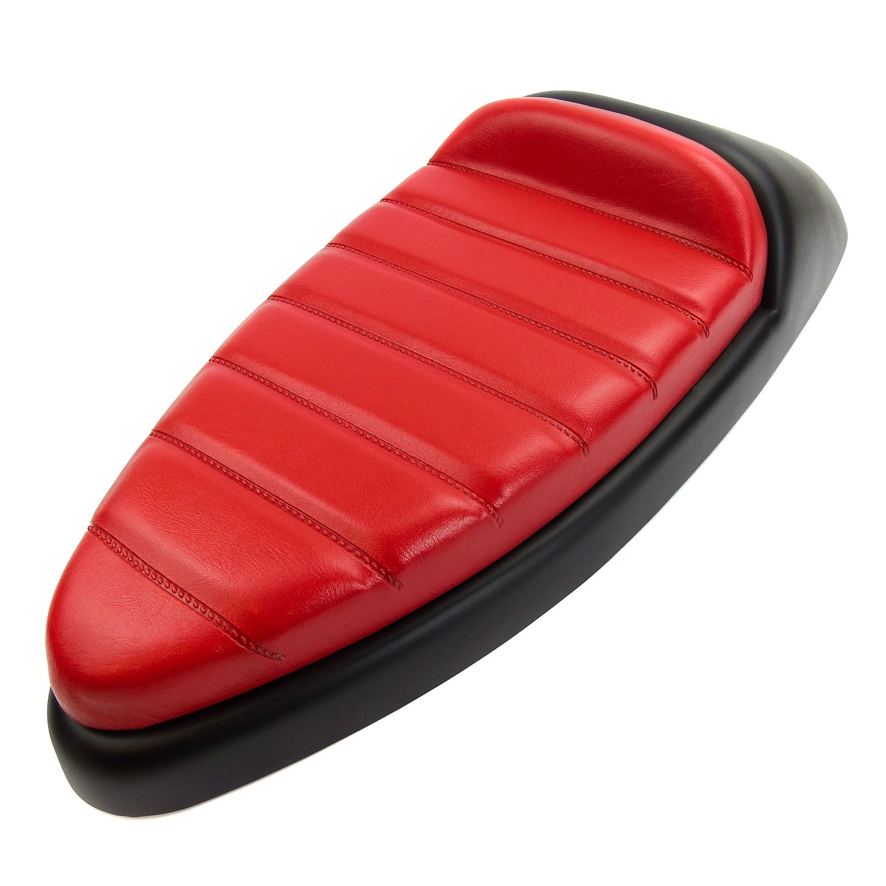 Vespa PX PE T5 Classic Single Race Seat - Black Metal Base - Made To Order Custom Colours