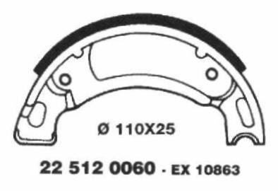 Brake Shoes 22 512 0060