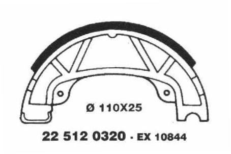 Brake Shoes 22 512 0320
