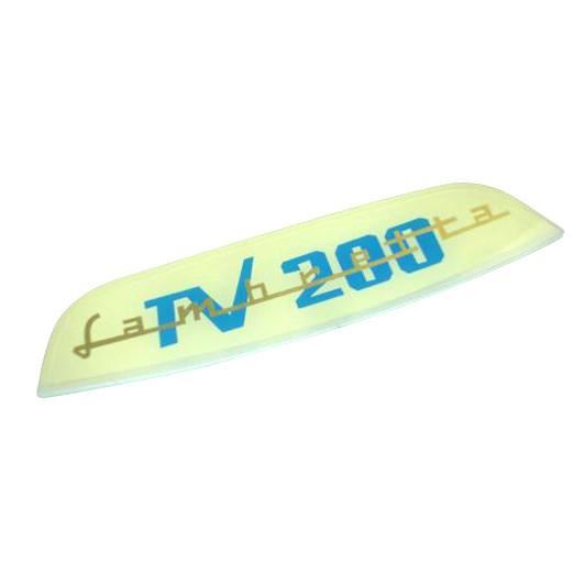 Lambretta Series 3 TV 200 Rear Frame Badge Insert - Gold/Cream