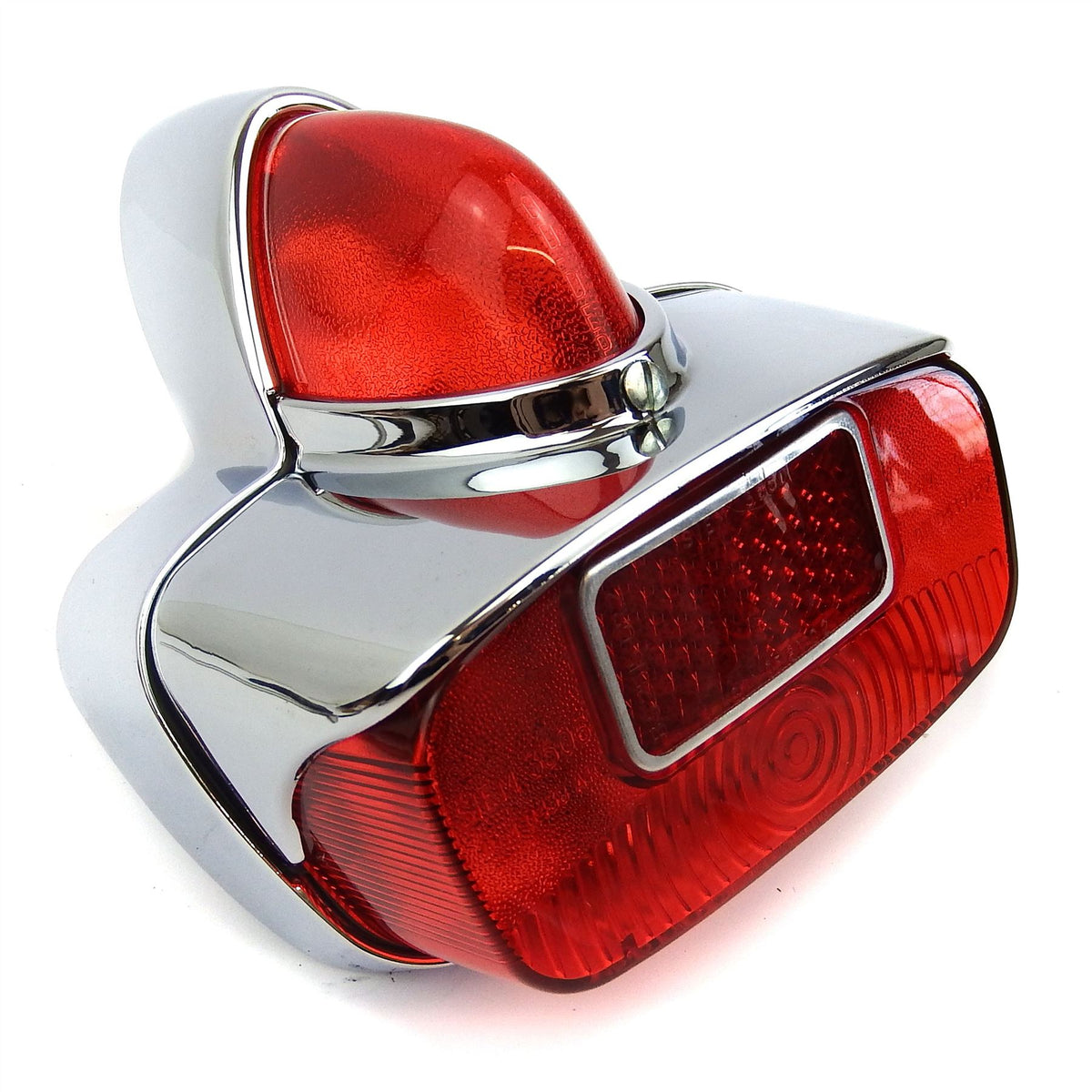 Vespa 125 VNB 150 VBB Sportique GS150 GS160 Rear Light Unit - Chromed Plastic - Bosatta