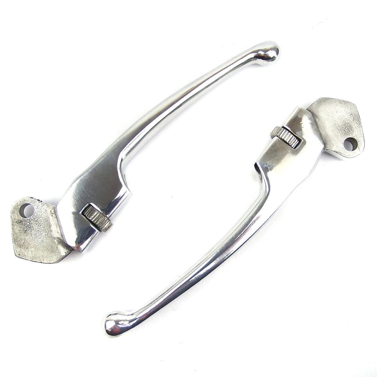 Lambretta Series 3 Li GP SX TV Adjustable Ball End Levers - Polished Alloy