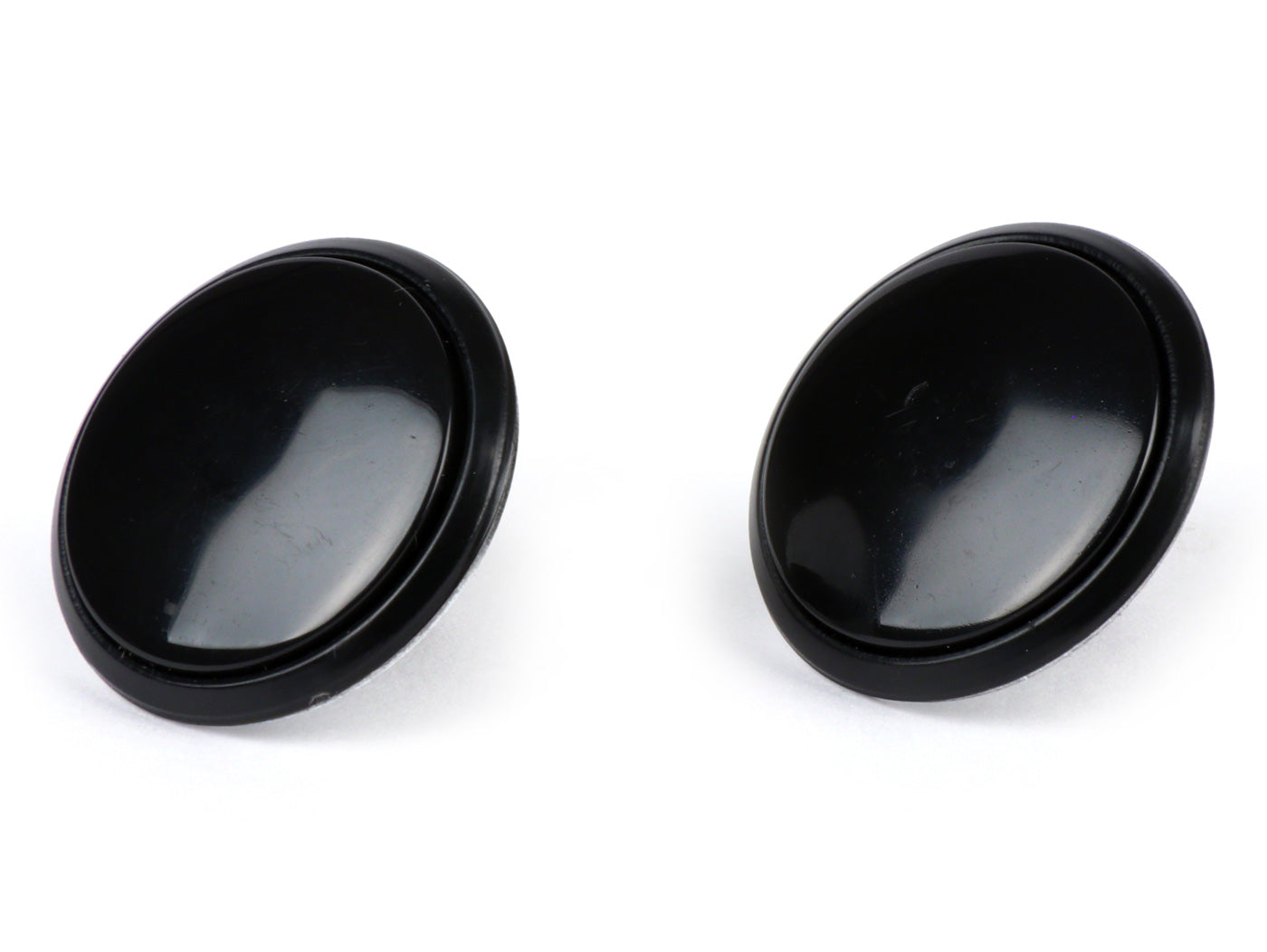 Vespa PX PK Headset Top Mirror Hole Cover Set Black Ø22mm