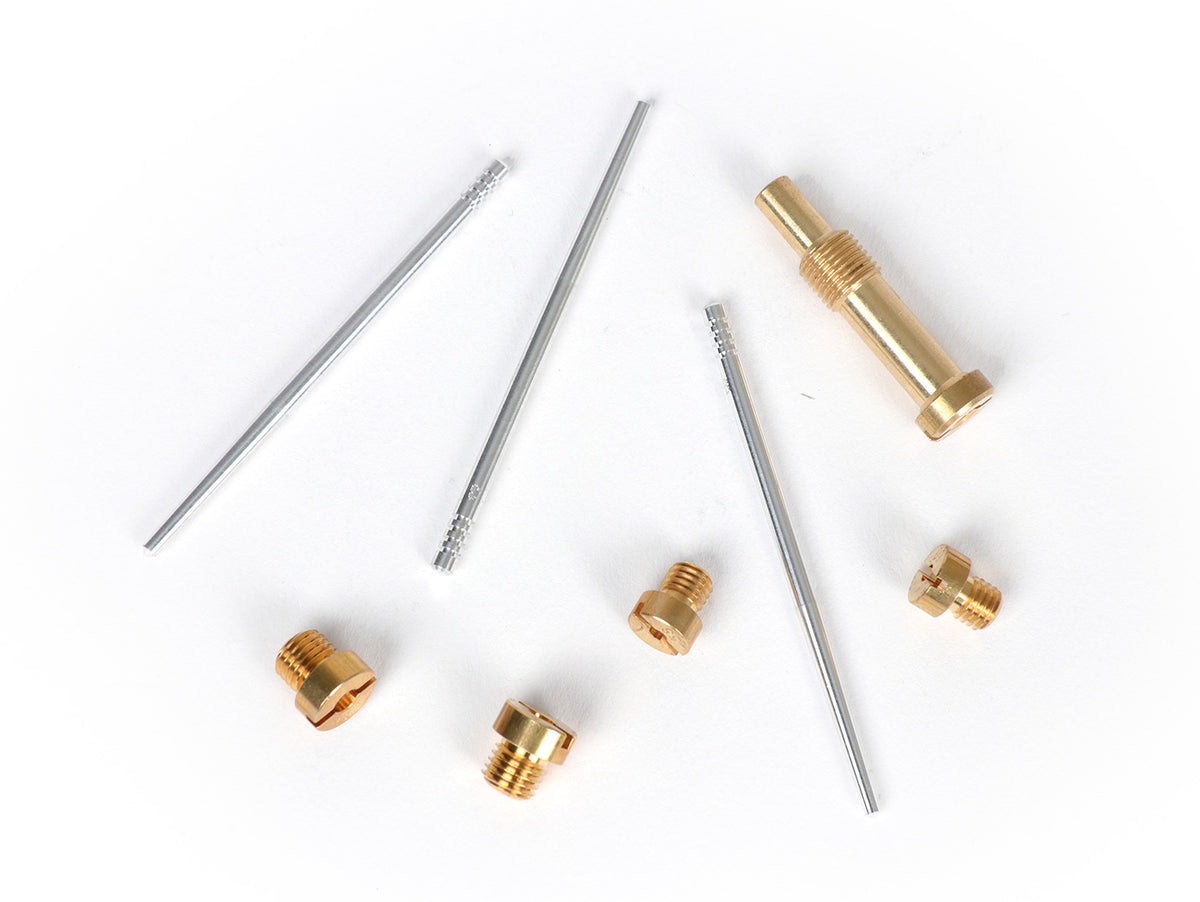 Dellorto PHBH 28 30 Tuning set for carburettor BGM PRO Main jets (130, 135), idle jets (58, 60), atomiser (AS266) needles (X3, X7, X13)