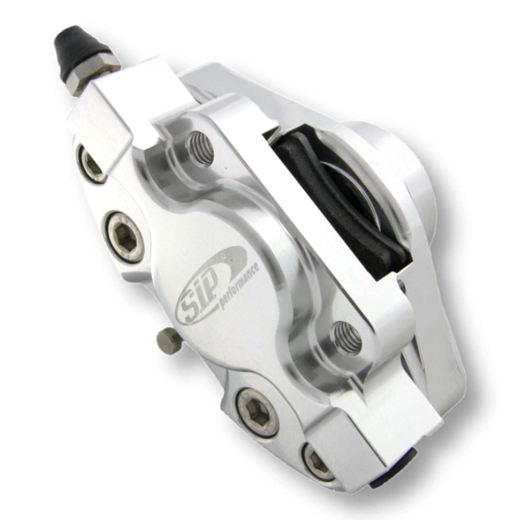 Vespa PX Disc MY T5 Classic LML Grimeca SIP Front Hydraulic Brake Caliper - Silver Anodised
