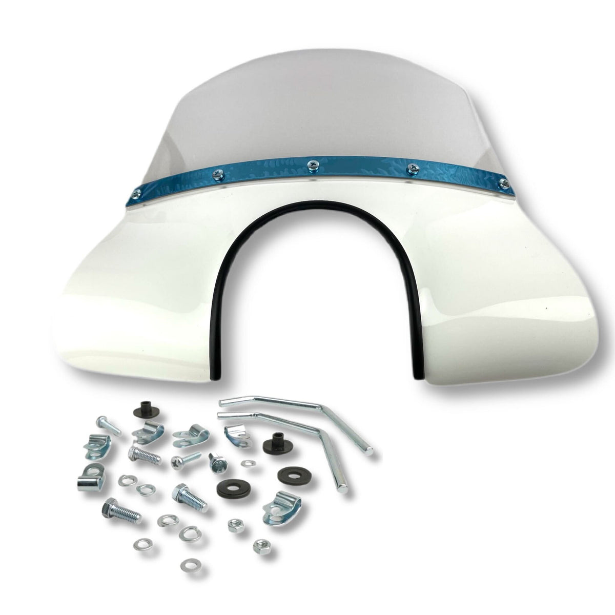 Vespa PX PE T5 Classic LML Rally GTR 125-200 MOD Style Flyscreen - White