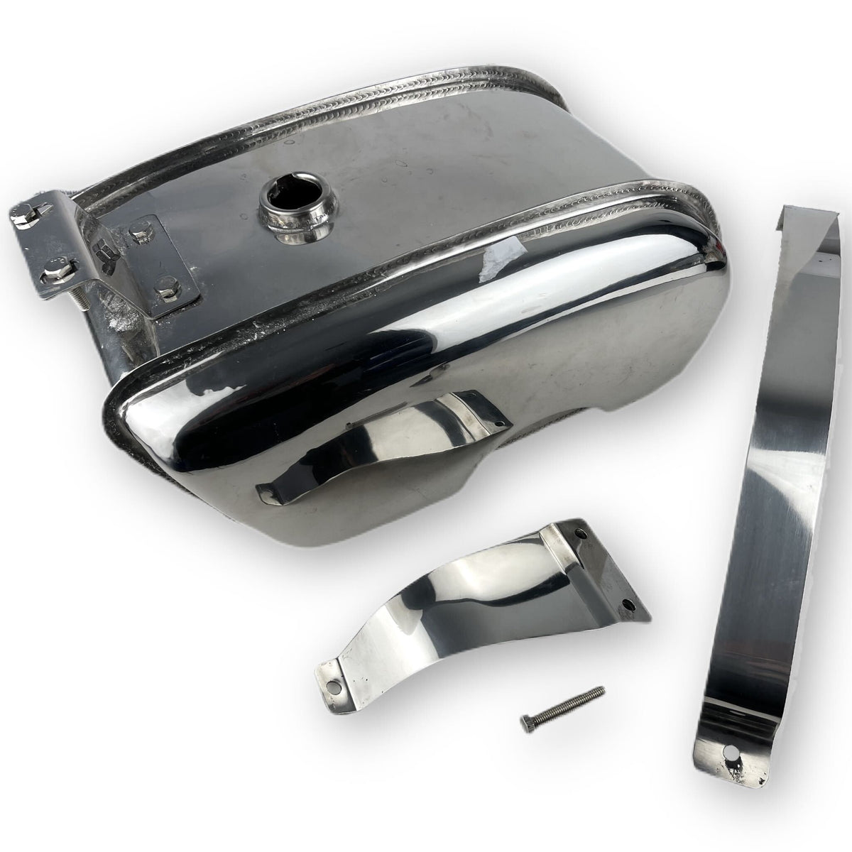 Lambretta Series 3 Li GP SX TV 17 Litre Stainless Steel Petrol Tank with TS1 Cut Out