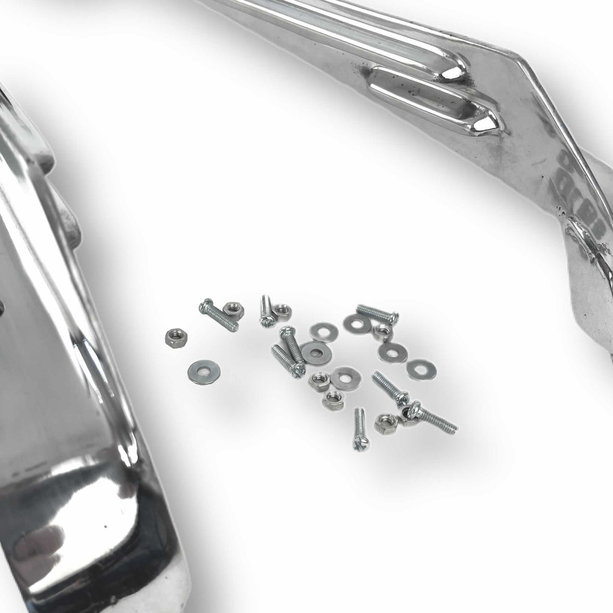 Lambretta Series 3 Li GP SX TV Floor Board Side Protectors Extension - Polished Alloy