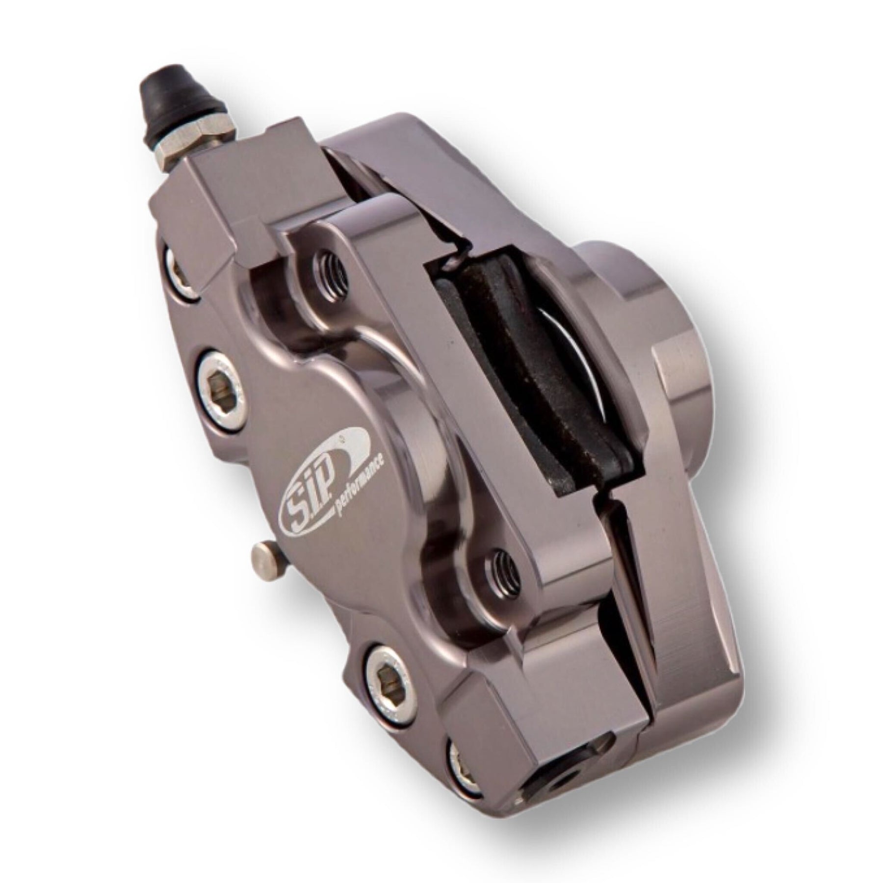 Vespa PX Disc MY T5 Classic LML Grimeca SIP Front Hydraulic Brake Caliper - Titanium Anodised