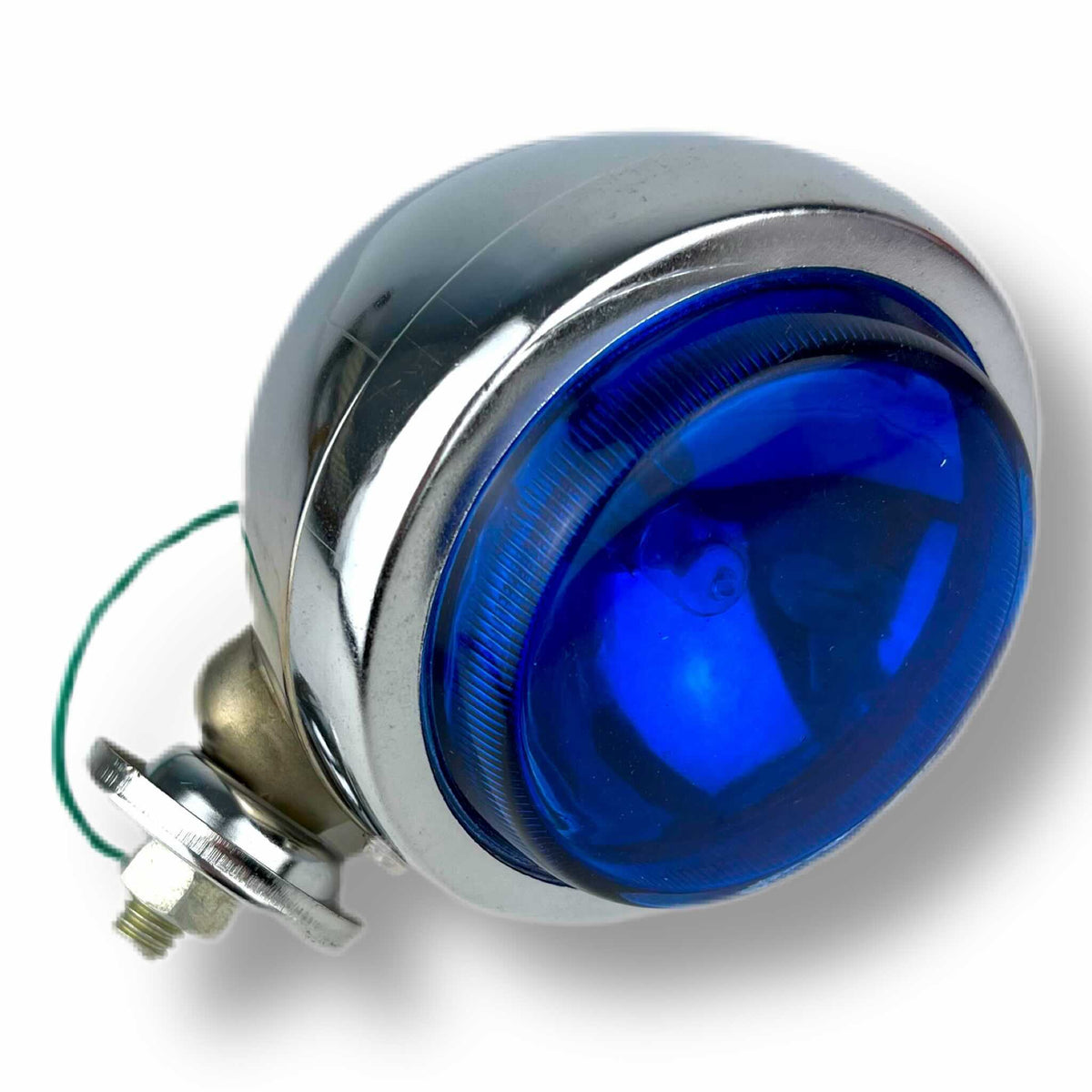 Vespa Lambretta Scooter Spot Light Spotlight Chrome 9cm Blue Lens
