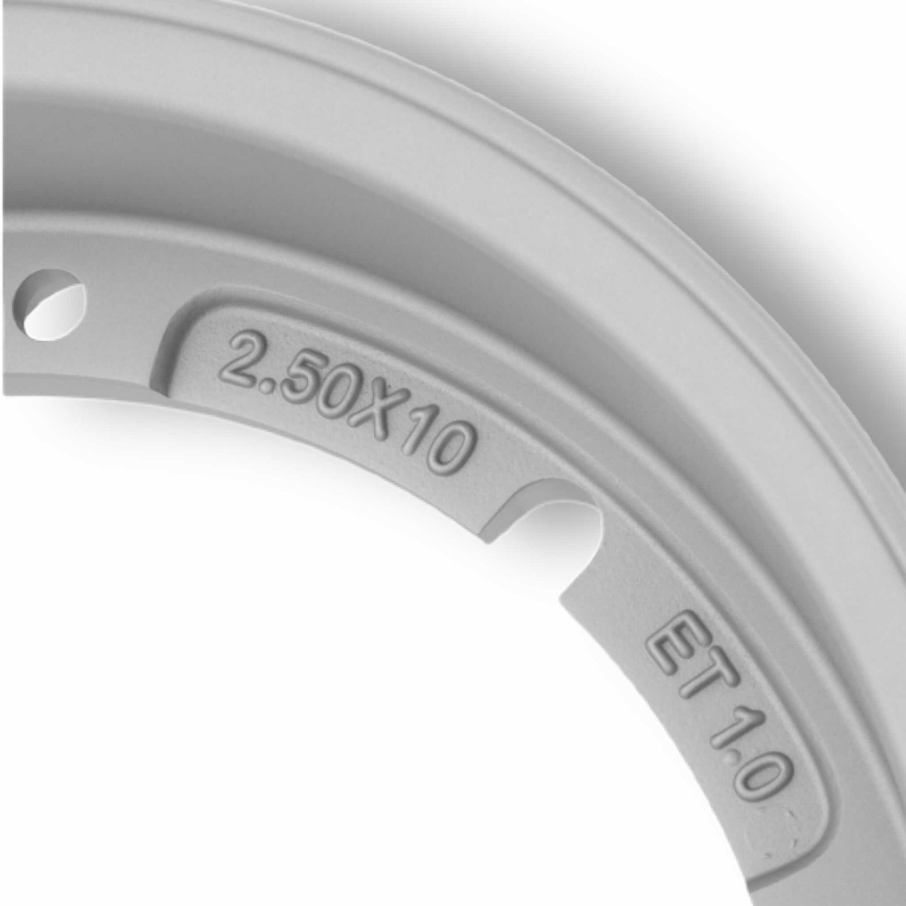 Vespa PX LML T5 V50 Rally Super Sprint SIP Tubeless Wheel Rim 10" x 2.5" - Silver