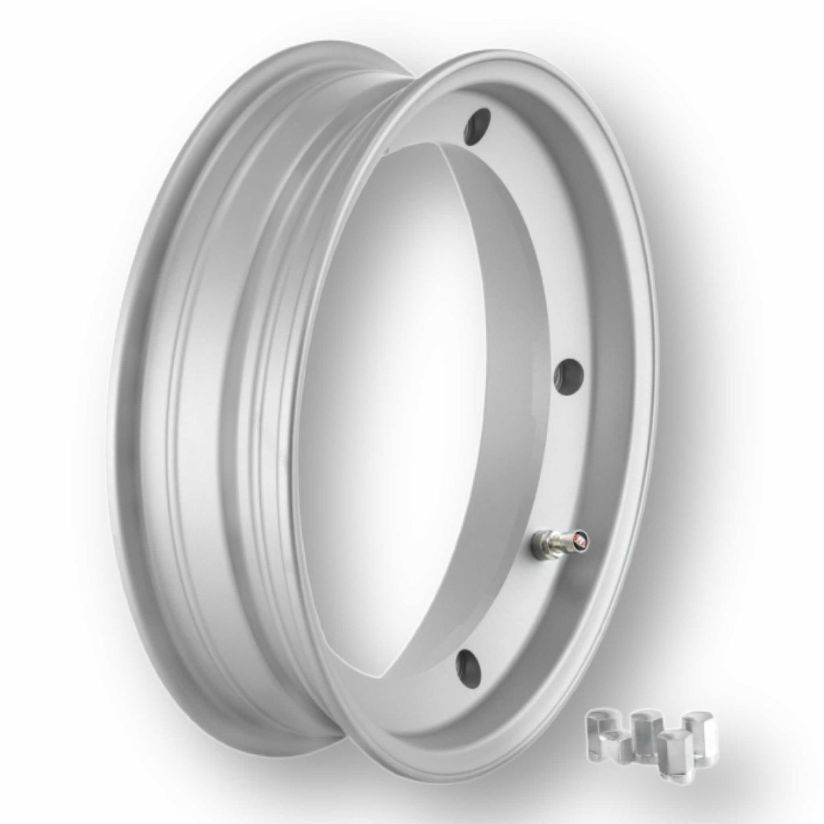 Vespa PX LML T5 V50 Rally Super Sprint SIP Tubeless Wheel Rim 10" x 2.5" - Silver