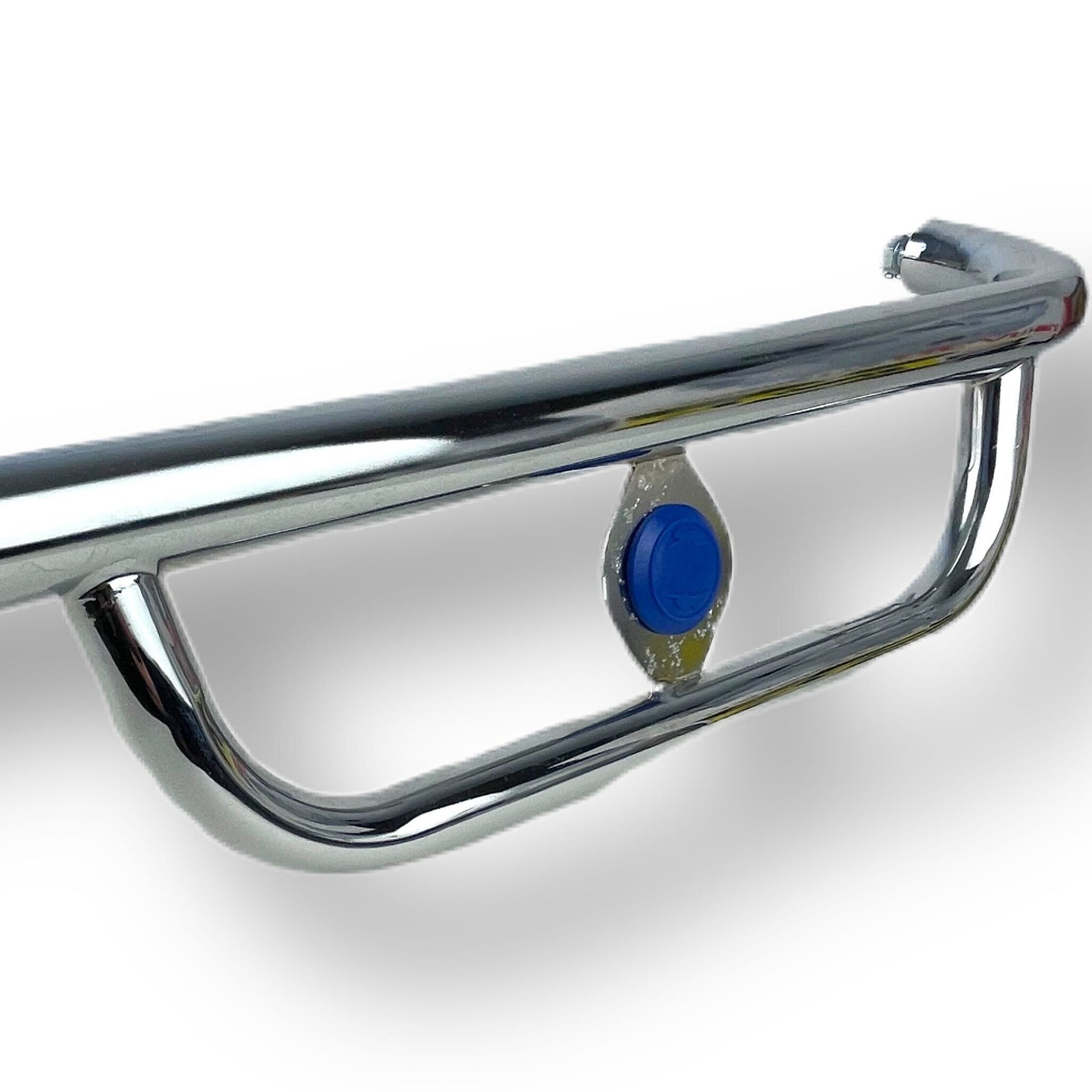 Vespa PX PE T5 Lambretta Series 3 Cuppini 1 Piece Cuppini Chrome Front Crash Bar - Blue