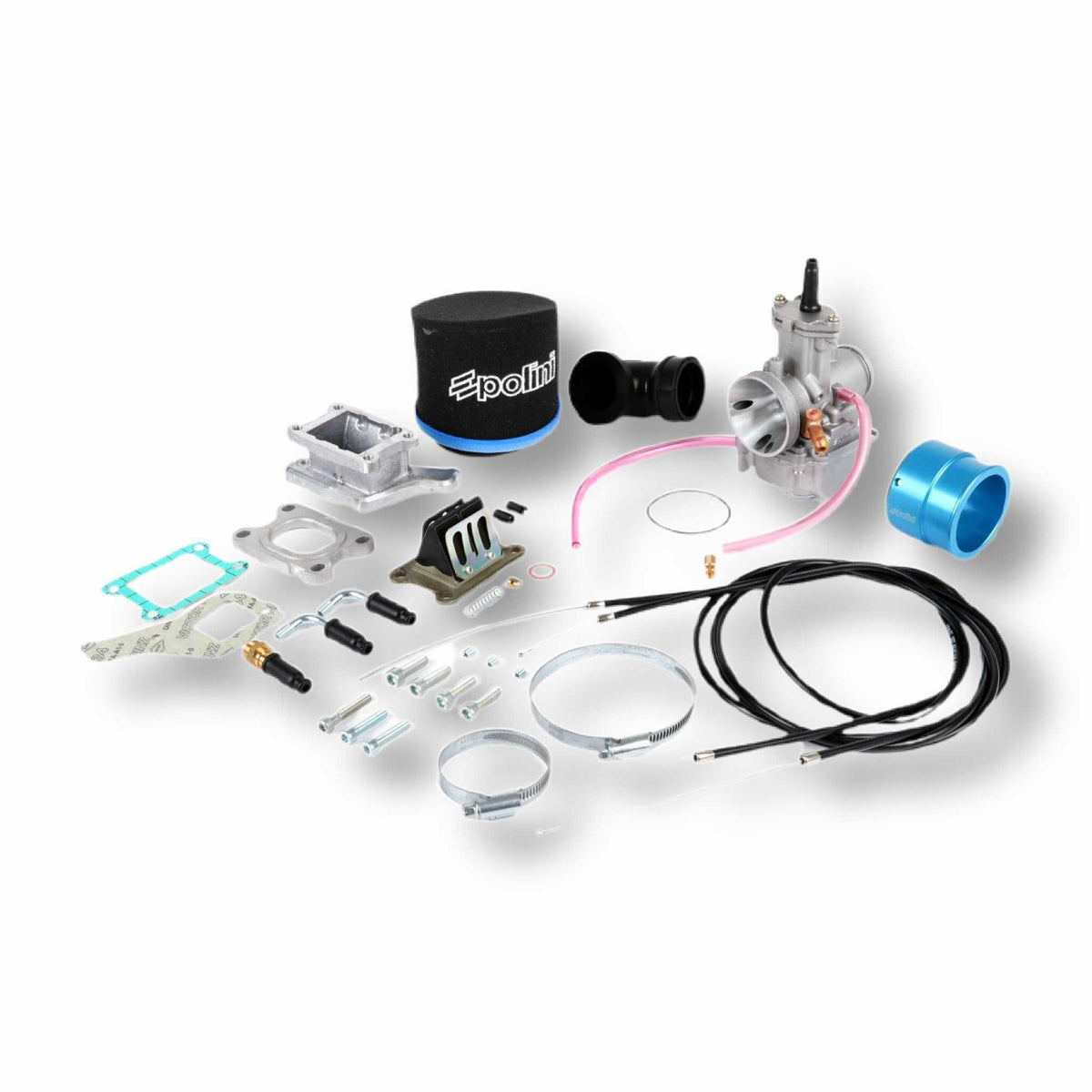 Vespa PX PE T5 Cosa VNB VBA Super Sprint POLINI Reed Valve 360° 30mm Carburettor Kit