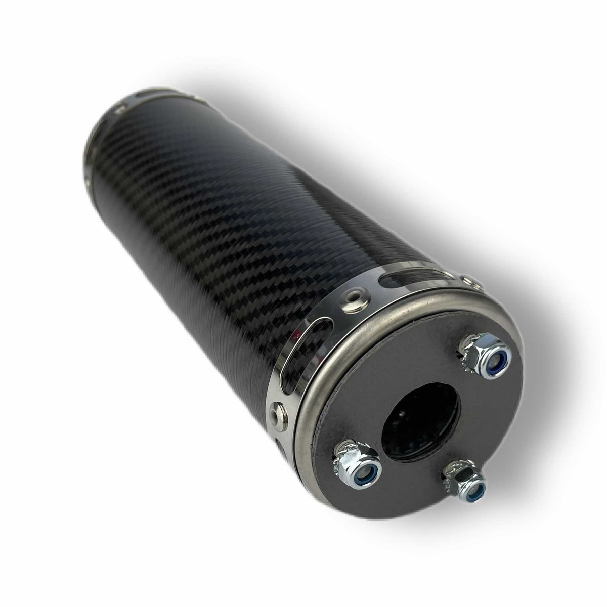Lambretta Series 1 2 3 Li GP SX TV JL Jim Lomas KRP4 Carbon Fibre Gloss Exhaust Silencer End Can