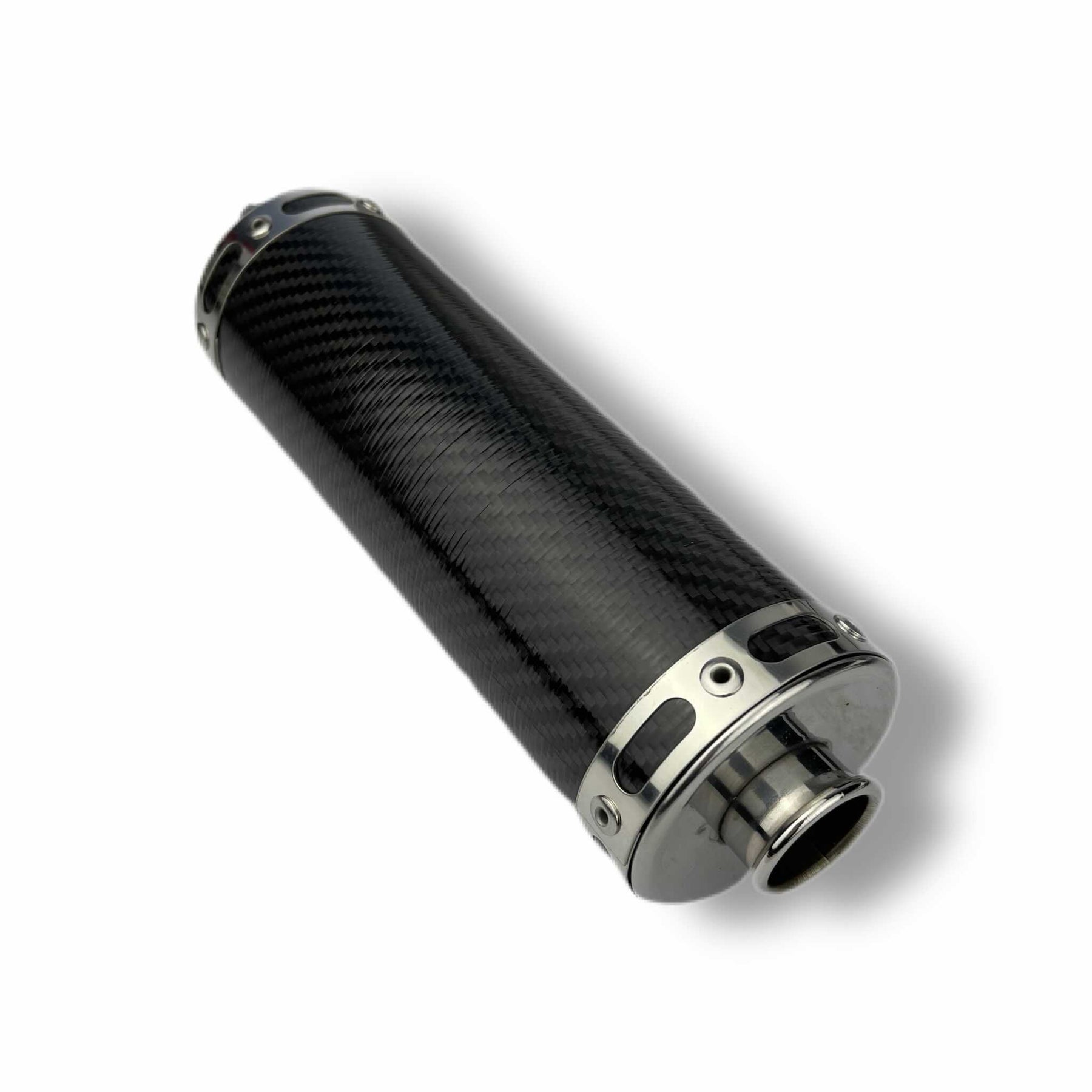 Lambretta Series 1 2 3 Li GP SX TV JL Jim Lomas KRP4 Carbon Fibre Gloss Exhaust Silencer End Can