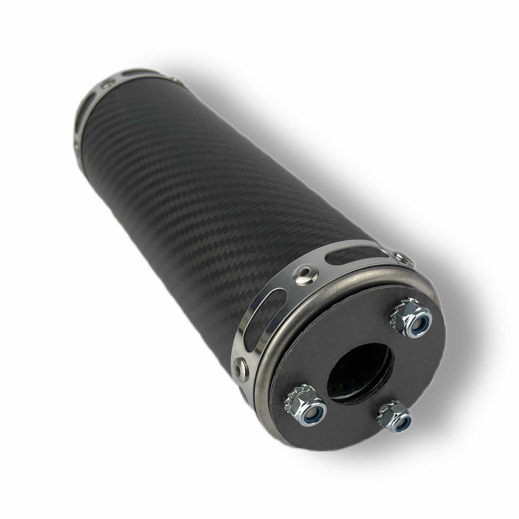 Lambretta Series 1 2 3 Li GP SX TV JL Jim Lomas KRP4 Carbon Fibre Matt Exhaust Silencer End Can