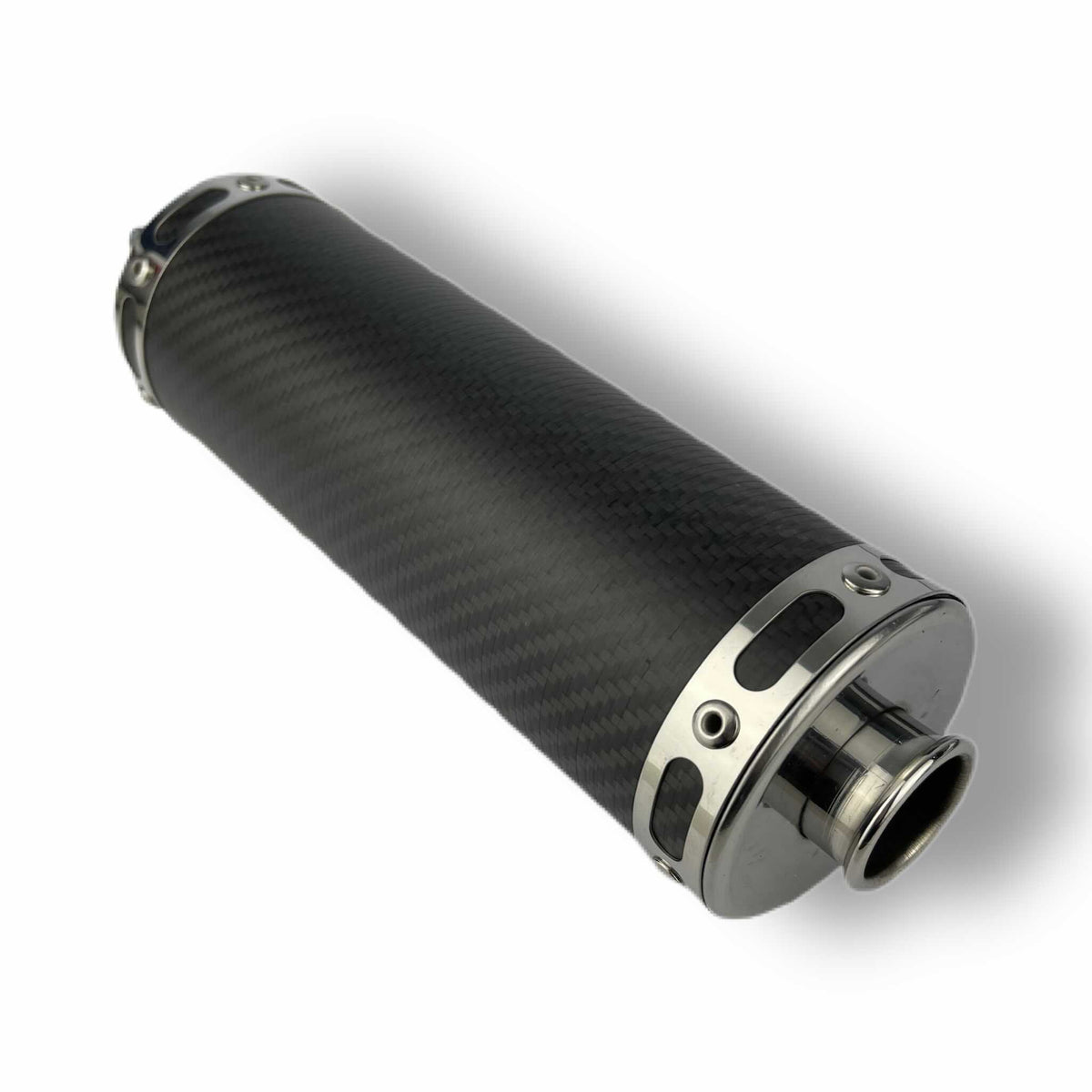 Lambretta Series 1 2 3 Li GP SX TV JL Jim Lomas KRP4 Carbon Fibre Matt Exhaust Silencer End Can