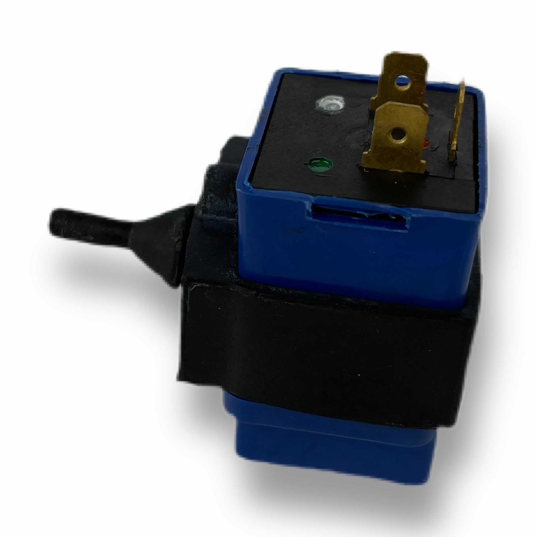 Vespa PX PE T5 PK Cosa APE Indicator Relay Flasher & Holder - Blue