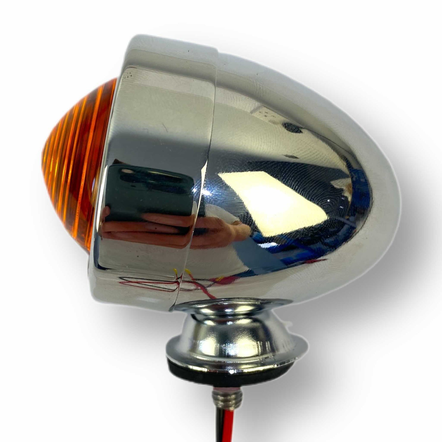 Vespa Lambretta Scooter Chrome Marker Bullet Light - Blue Red Amber Clear Lenses