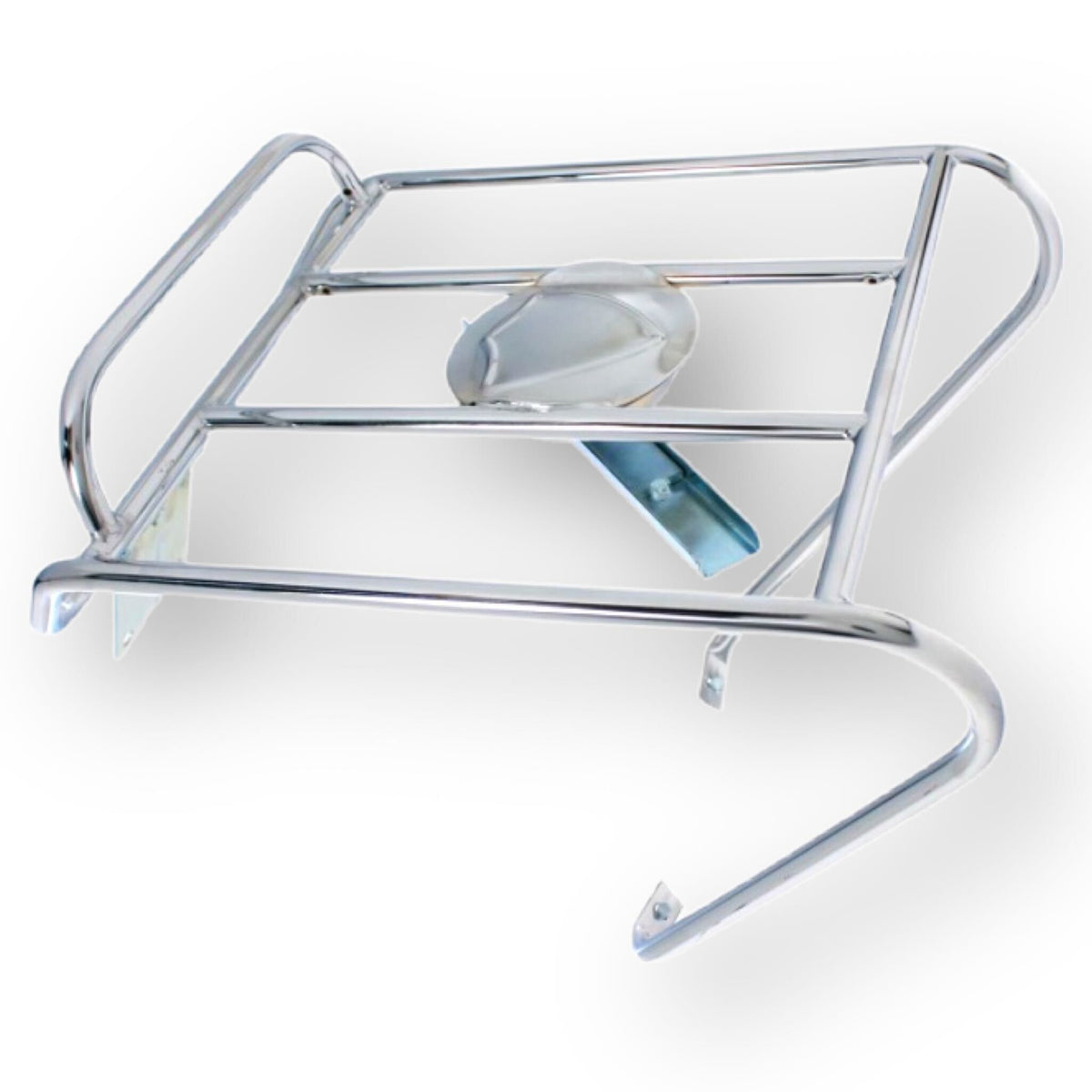 Lambretta Series 3 Li GP SX TV Chrome Rear Luggage Carrier inc Spare Wheel Holder