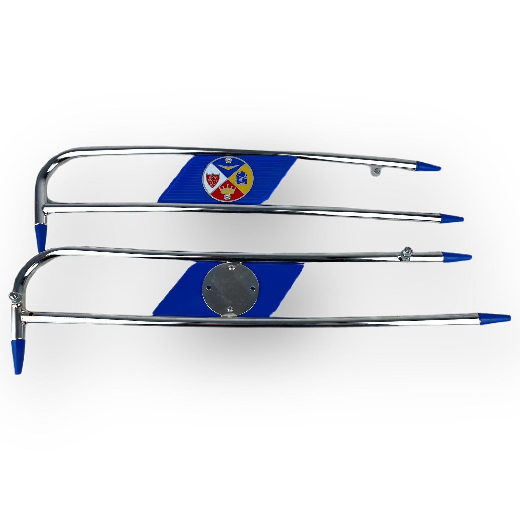 Lambretta Series 3 Li SX TV Side Panel Embellishers Protectors  - Blue