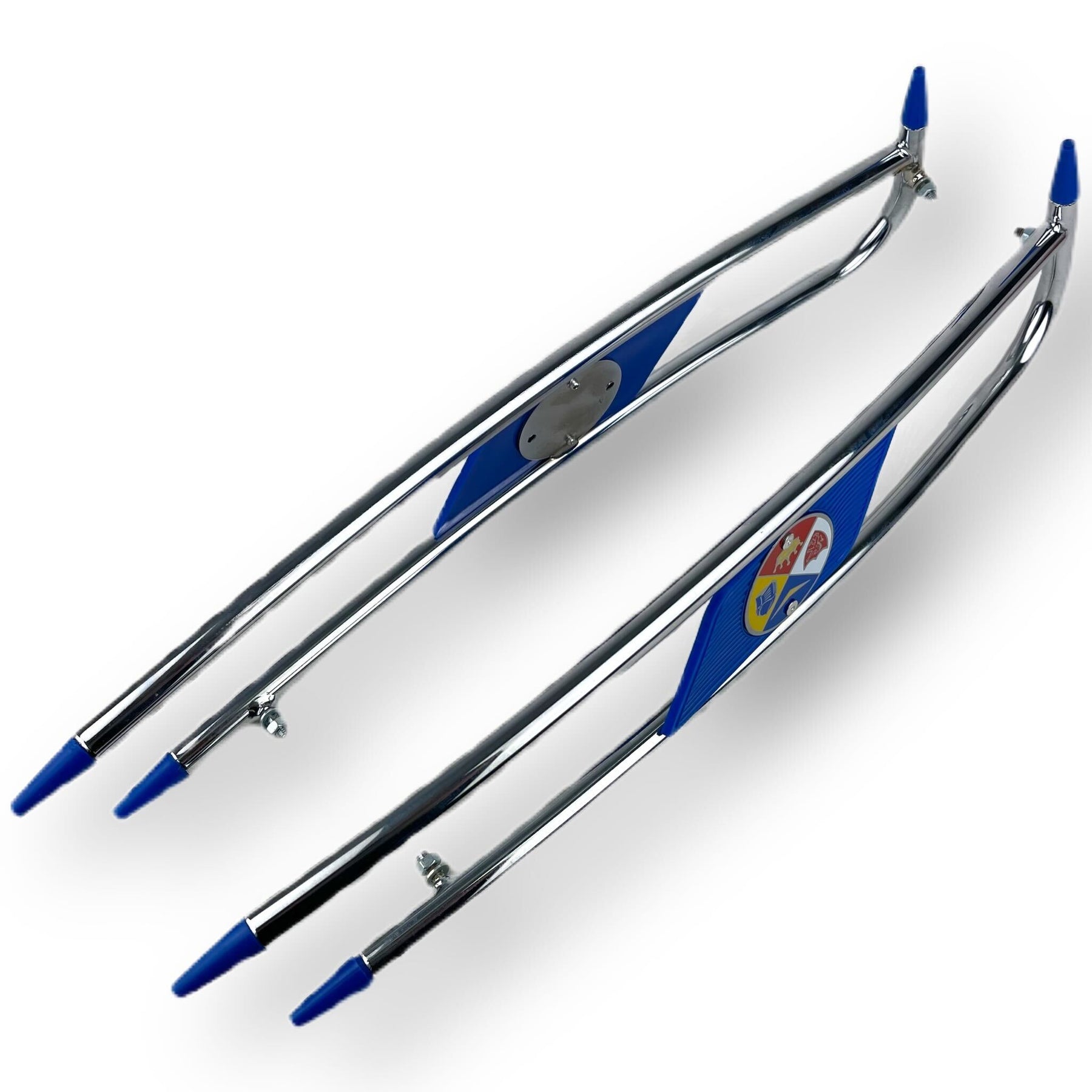 Lambretta Series 3 Li SX TV Side Panel Embellishers Protectors  - Blue