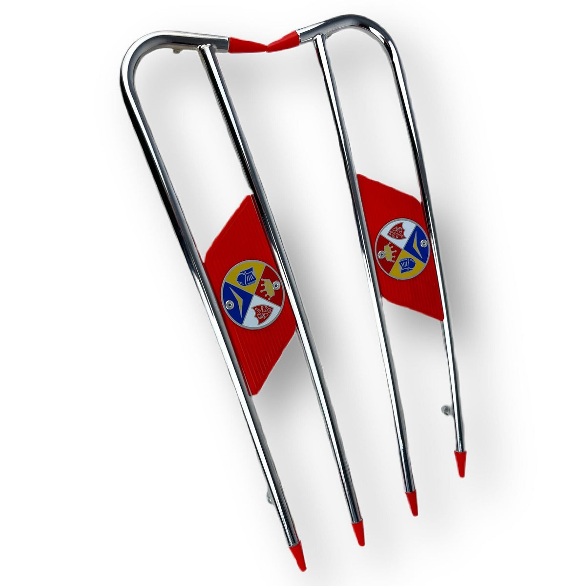 Lambretta Series 3 Li SX TV Side Panel Embellishers Protectors - Red