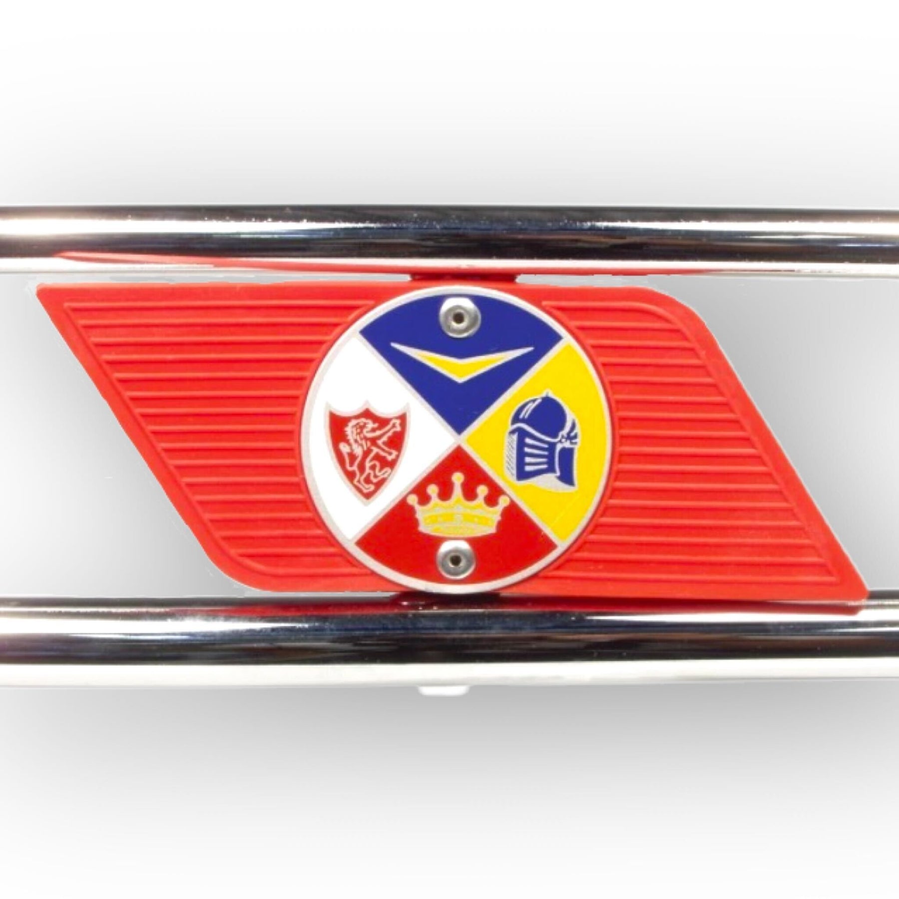 Vespa Rally Super Sprint VNB GT GTR GS SS180 Florida Bar Side Protectors Chrome Cuppini - Red
