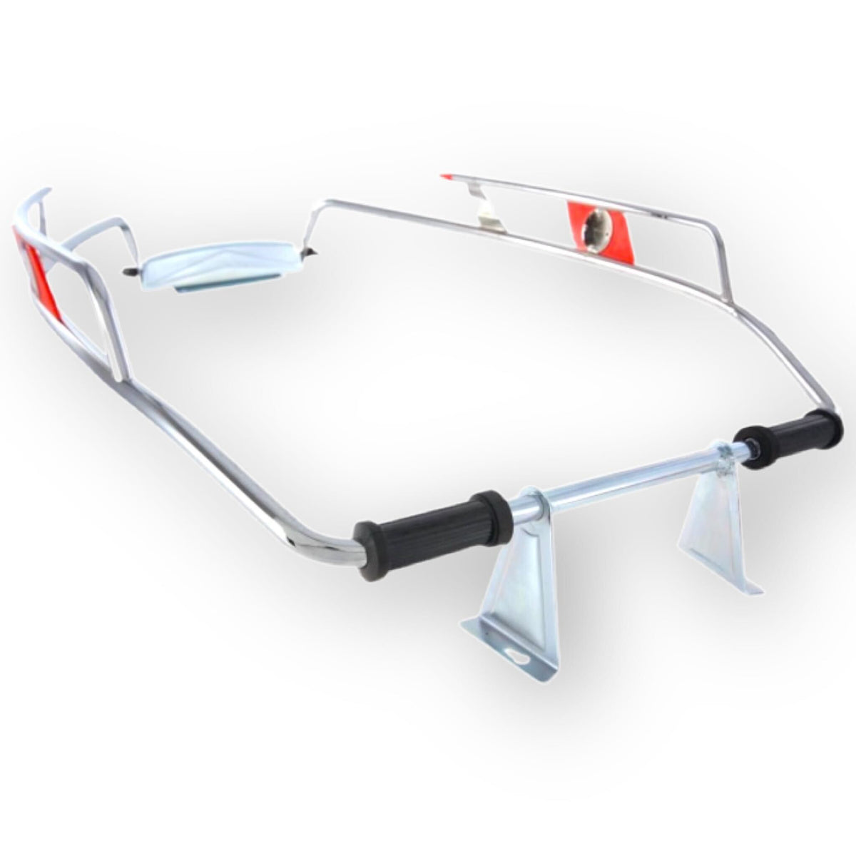 Vespa Rally Super Sprint VNB GT GTR GS SS180 Florida Bar Side Protectors Chrome Cuppini - Red