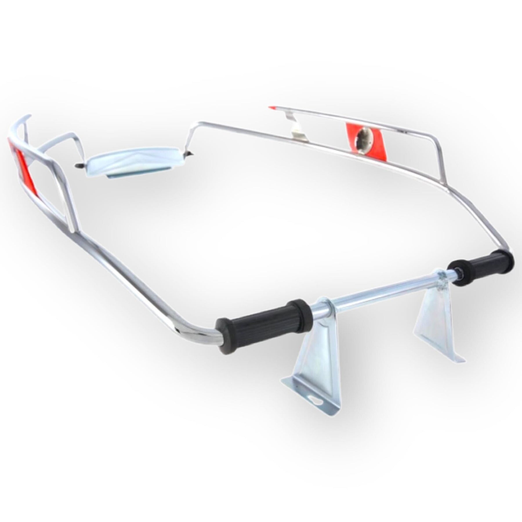 Vespa Rally Super Sprint VNB GT GTR GS SS180 Florida Bar Side Protectors Chrome Cuppini - Red