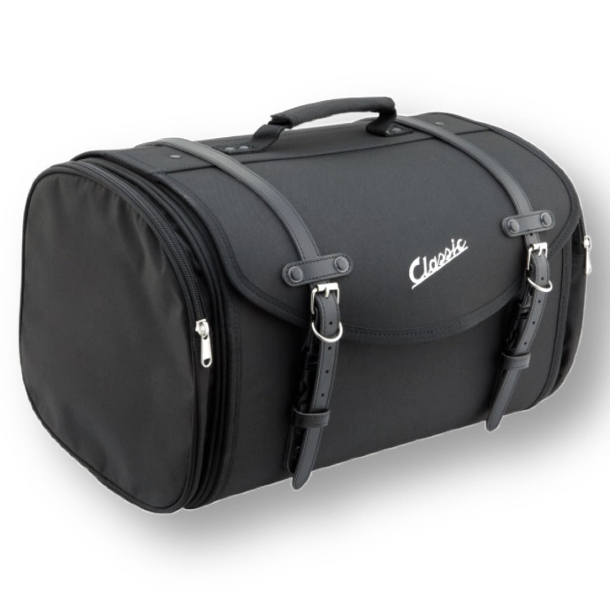 Vespa Lambretta Scooter PX GTS LX SIP Classic Large Top Rack Roll Bag Case 35L - Black